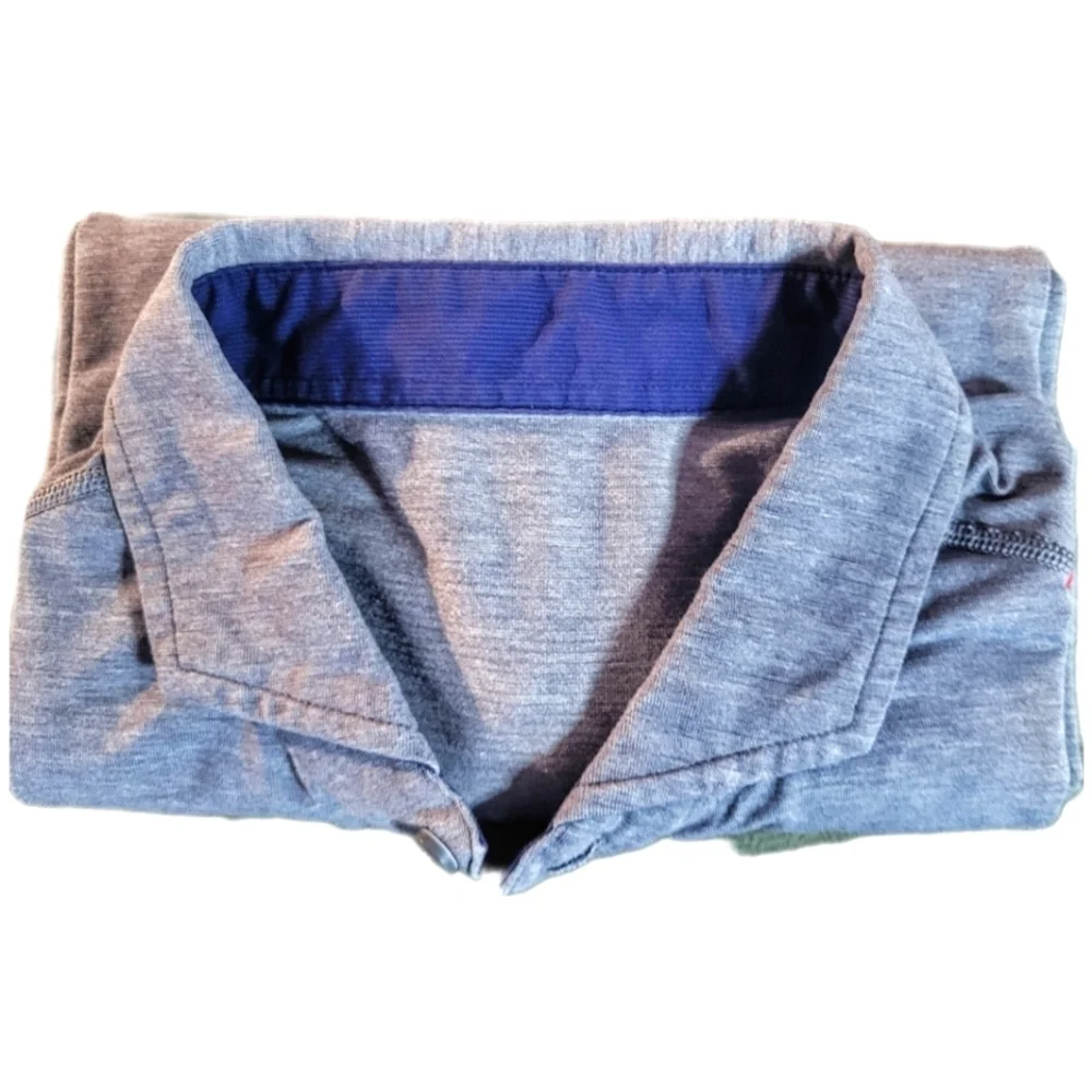 Lululemon // Men's Evolution Short Sleeve Polo / Heathered Fog Horn / L - Picture 6 of 6